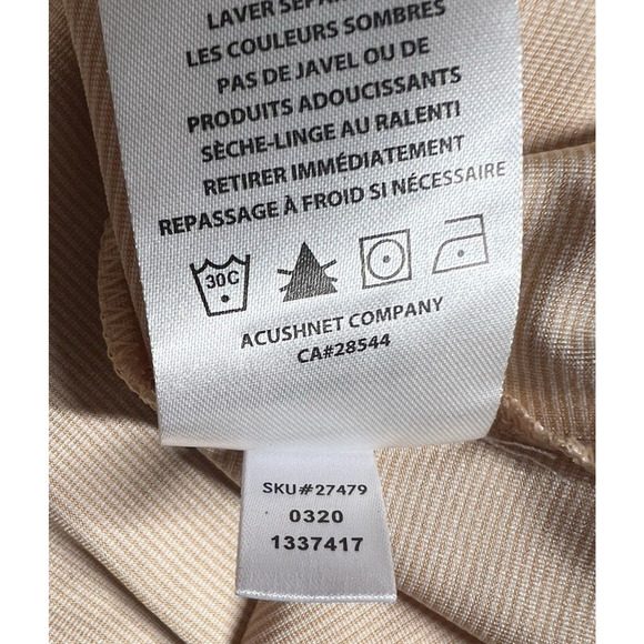 FJ FootJoy Peach Golf Tennis Sleeveless Tank Blouse Womens Large V Neck Athletic - Picture 8 of 12